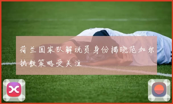 荷兰国家队解说员身份揭晓范加尔执教策略受关注